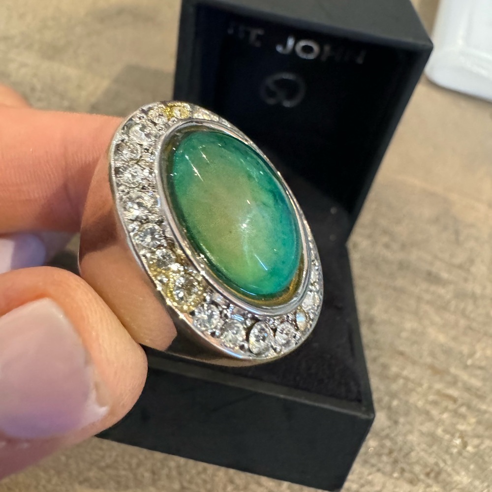 St John Silver Color Statement Ring - image 1